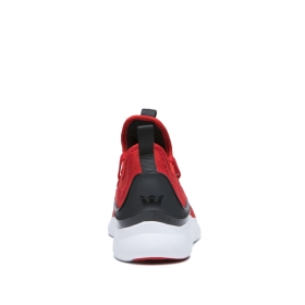 Supra FACTOR Lave Sneakers Dame Rød/Svart/Hvite | NO-78475